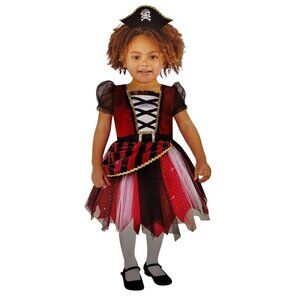 Toddler Girls 12 to 18M High Seas Cutie Complete Pirate Halloween Costume